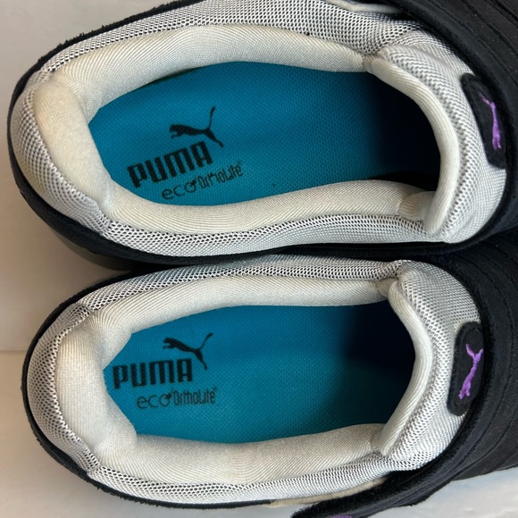 Puma OSU NM Womens Lifestyle Blk/Wh/Duberry 185686-12 Hook & Loop Sz 10M Superb! - Picture 14 of 16